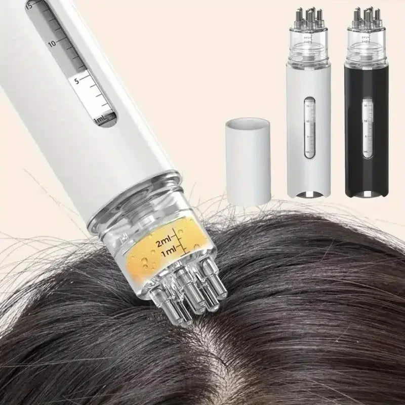 Portable Scalp Applicator Comb - Mini Massage Comb with Essential Oil Liquid Guide, Plastic, Hair Care Tool, Scalp Massage Comb