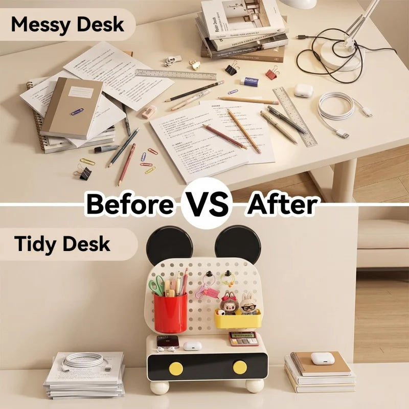Cute and stylish stationery storage box and organizer for keys, dormitory drawer box，miscellaneous items, office desk