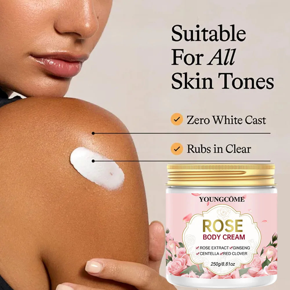 Rose Lotion For Women Rose Scented Vitamin C Body Lotion Cream Anti Aging Vitamin E Moisturizer Body Butter Improves Look Of Sag