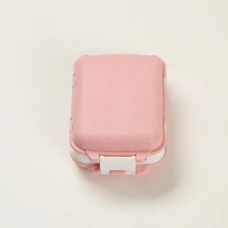 1PC Portable Mini Pill Box - Medical Kits Vitamin Storage Container Health Travel Supplies Compact Pill Organizer