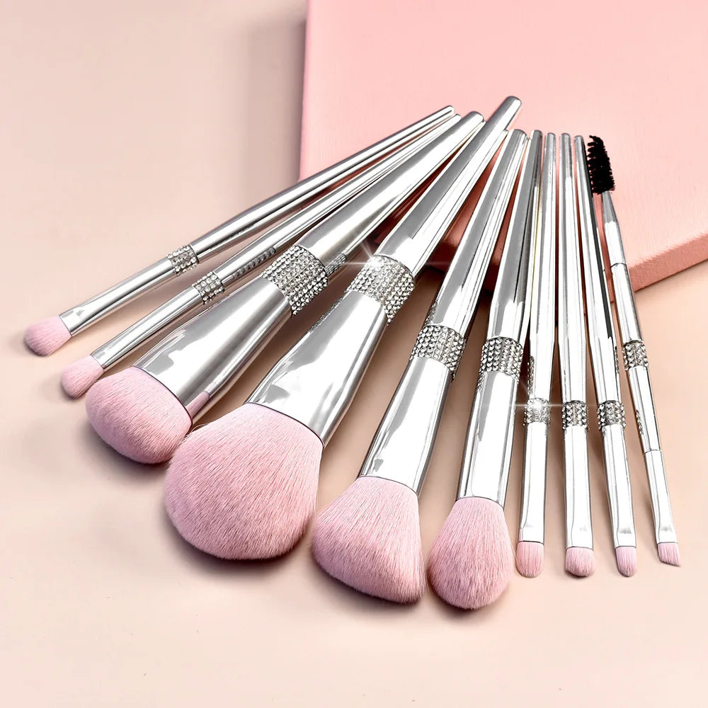 Luxury Makeup Brushes Set Private Label Professional Pink Synthetic Hair Foundation Powder Contour Eyeshadow Make up Brushes
