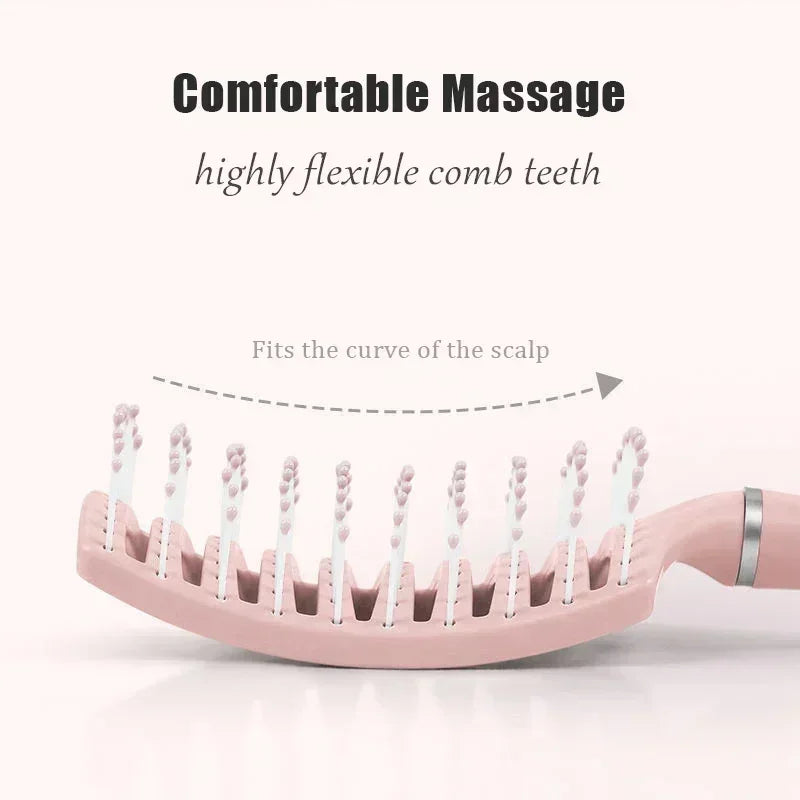 Gentle Cushion Hair Brush for Scalp Massage, Volumizing and Smoothing, Suitable for All Hair Types