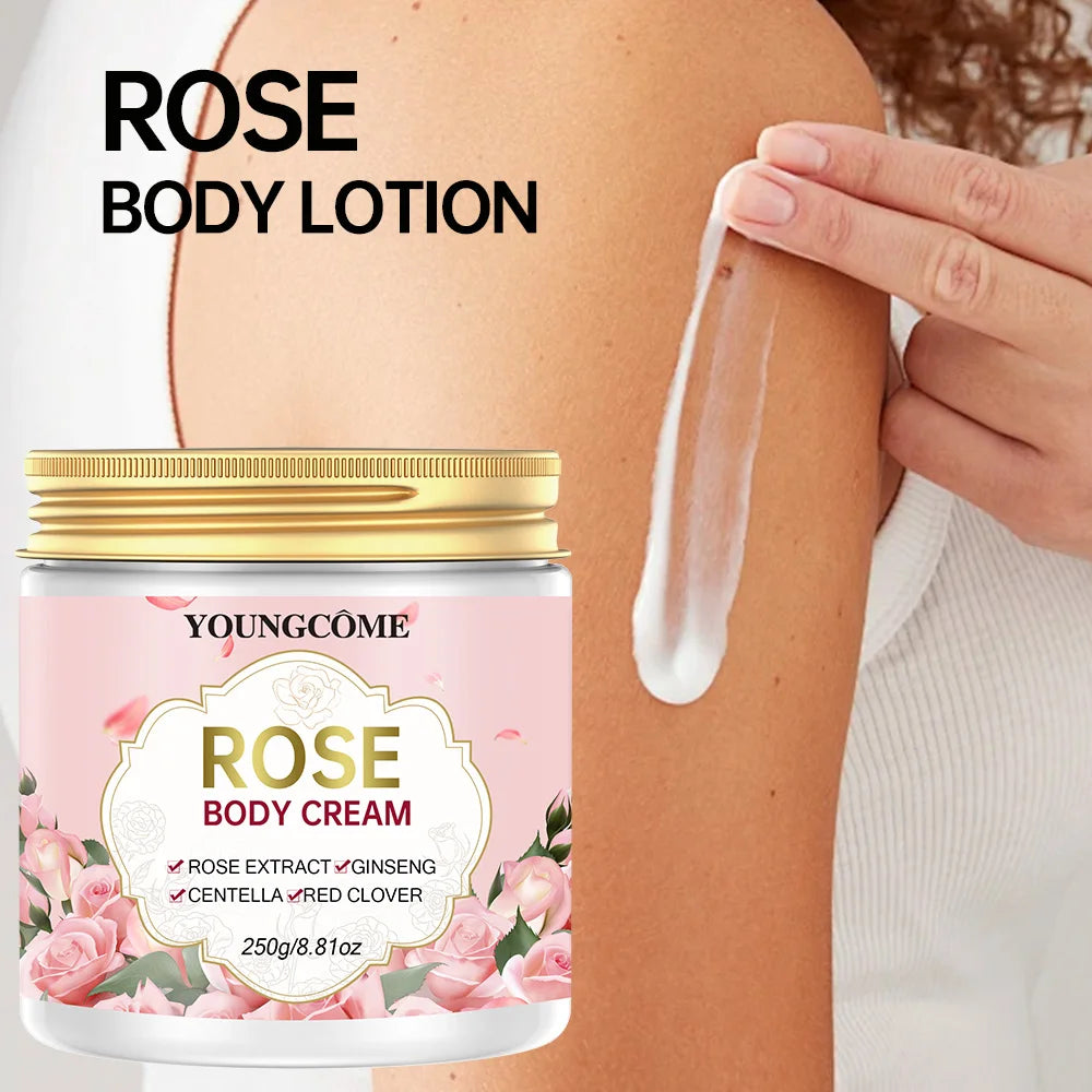 Rose Lotion For Women Rose Scented Vitamin C Body Lotion Cream Anti Aging Vitamin E Moisturizer Body Butter Improves Look Of Sag