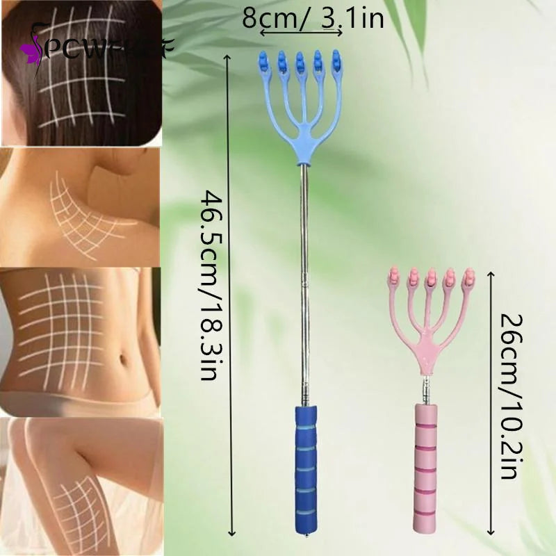 Scalable Head Massager Scalp Neck Comb Roller Five Finger 5 Claws Ball Hand Held Relax Spa Hair Care For Hair Stress Relief