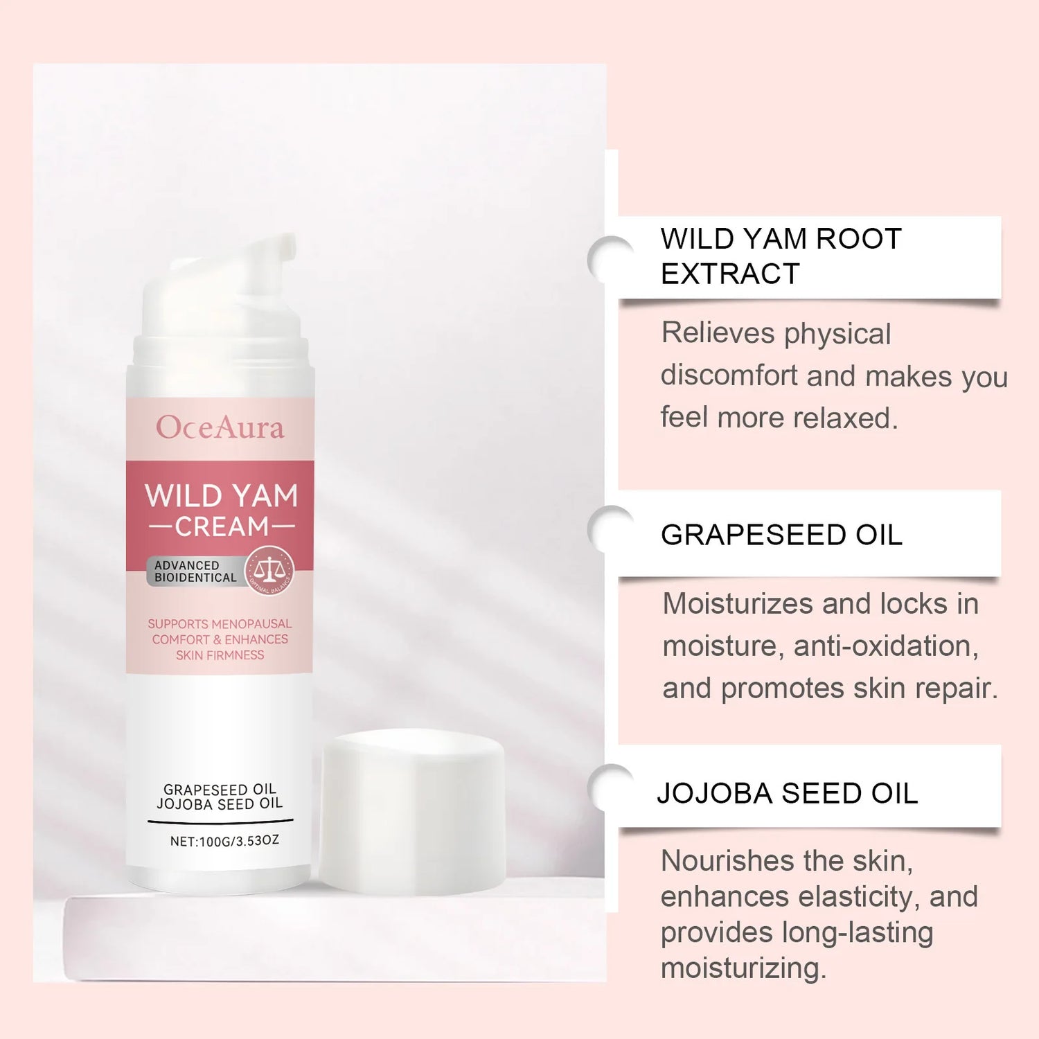 Body Care Balance Cream with Gentle Ingredients To Care for Women's Body Discomfort, Daily Massage Care Cream