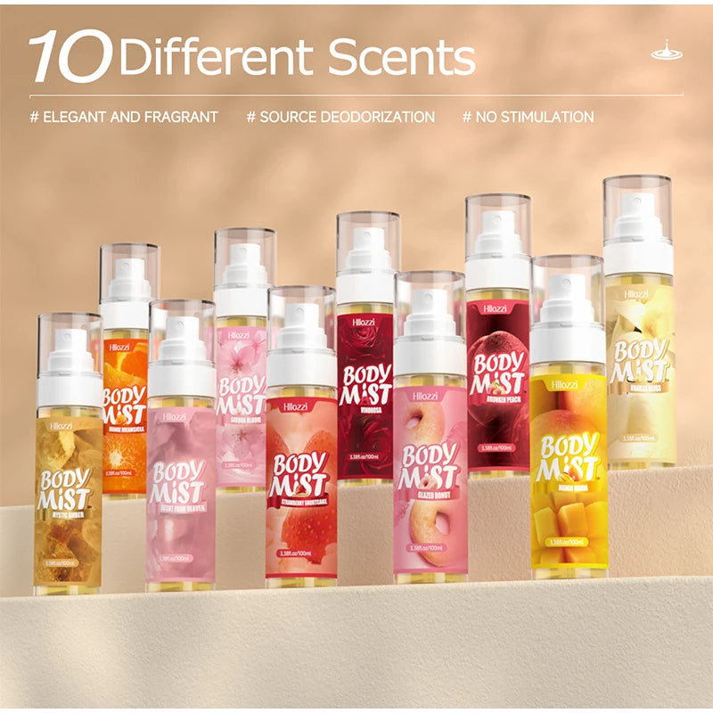 Super Vanilla Body Mist Body Spray 100ml Different Scents Elegant Women's Perfume Long-lasting Fresh Floral Fruity Fragrant New