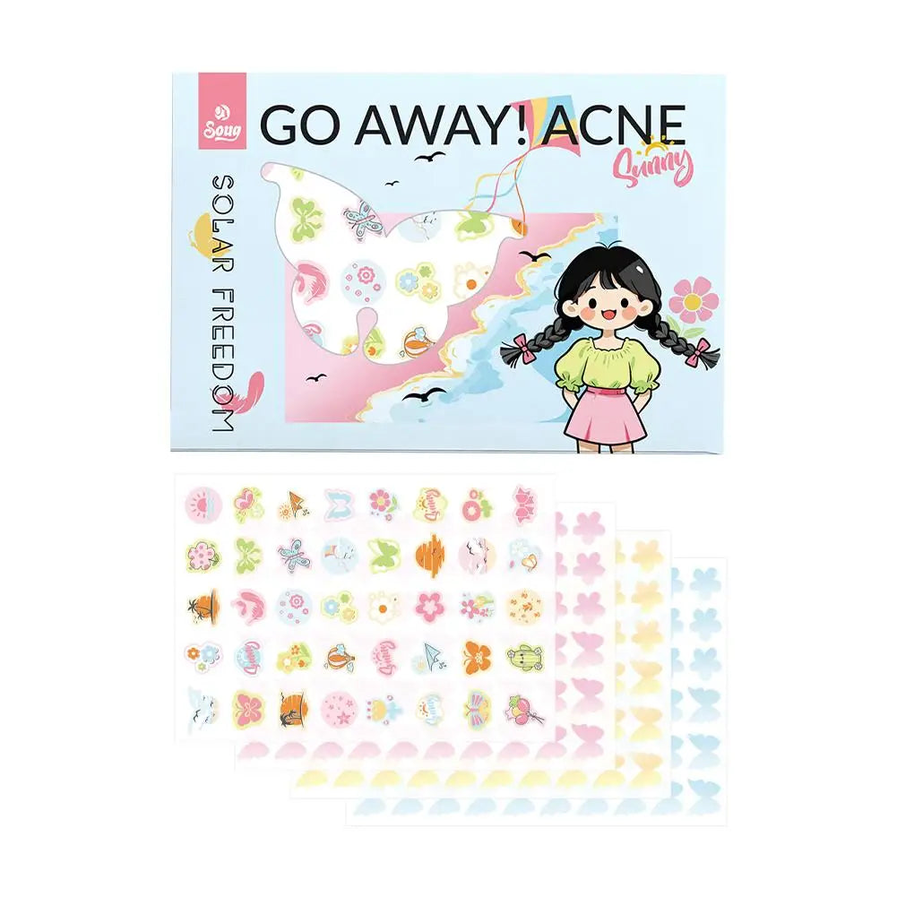 220 Counts Cartoon Cool Colorful Star Pimple Patches for Teens Girls Boys, Sweet Cute Hydrocolloid Acne Patch for Zit Blemishes