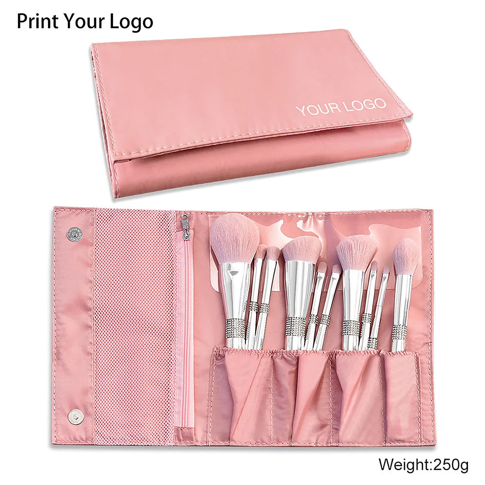 Luxury Makeup Brushes Set Private Label Professional Pink Synthetic Hair Foundation Powder Contour Eyeshadow Make up Brushes