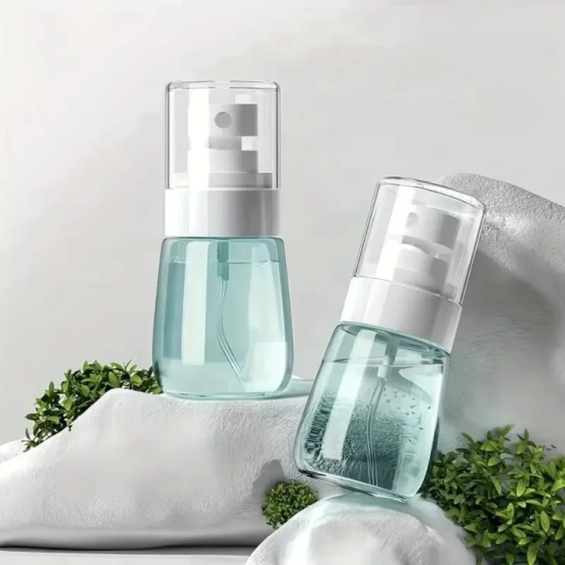 2pcs Mini Spray Bottle Fine Mist Alcohol Atomizer Portable Refillable Liquid Container for Cleaning Skin Care Beauty Accessories