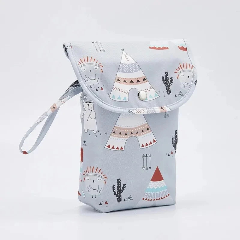 Baby Diaper Bag Waterproof Wet Dry Pack Mummy Storage Pouch Nappy Organizer Insert Tote Purse Travel Stroller Carry Bag