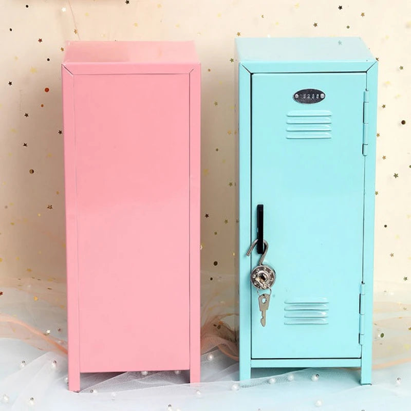 Cute Organizer Storage Boxes Multi-purpose Modern Storage Cabinets Metal Cosmetic Display Cabinet Organizer Boxes for Bedroom