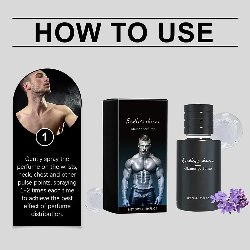 Portable Men's Dating Fragrance Spray,All Day Lasting Fragrance for Romantic Nights, Lasting Enhance Attractiveness&Confidence