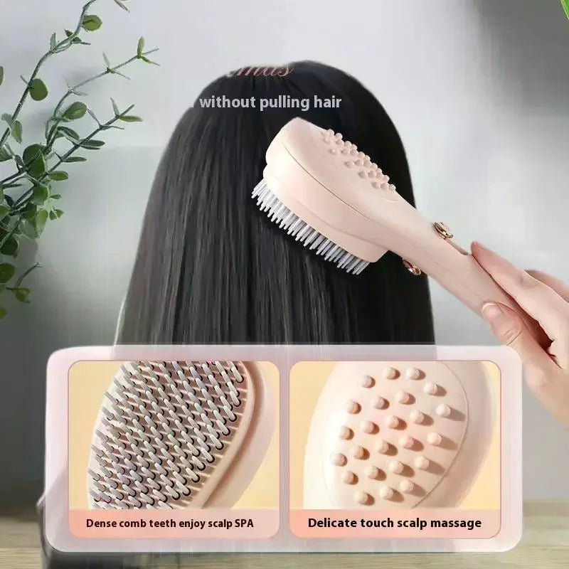 Portable Telescopic Comb With Scalp Massage Self-Cleaning - Women's Salon Styling Tool Compact Magic Comb