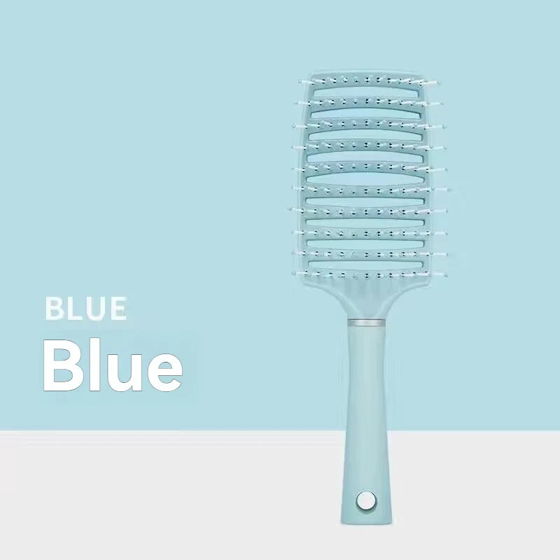 Relaxing Elastic Massage Comb Hollow Out Detangling Hair Brush Scalp Massage Combs Fast Blow Drying Detangler Hair Styling Tools