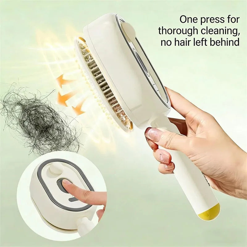 Electric Spray Air Cushions Massage Comb 3-in-1 Self-Cleaning Steam Essential Oil Brush Rechargeable Spray Scalp Massager Comb