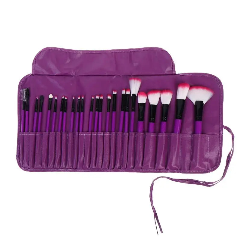 Professional 24Pcs Beauty Brush Set Includes All Makeup Brushes with Organizer Bag for Personal and Travel UseHot