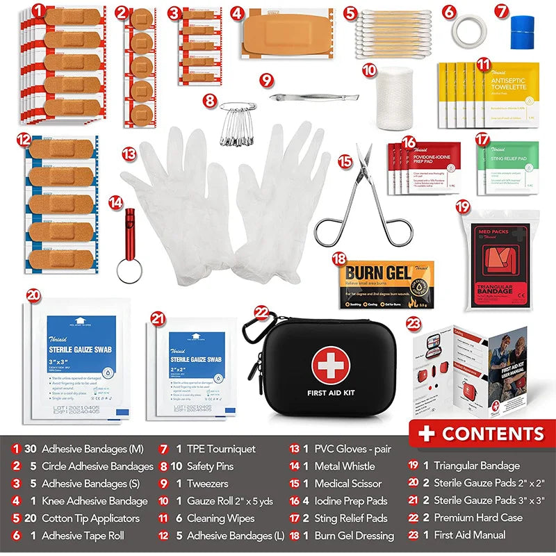 Portable First Aid Kit Outdoor Household Zipper Medical Bag Convenient Storage Medicine Cabinet Multifunctional PU Leather Box