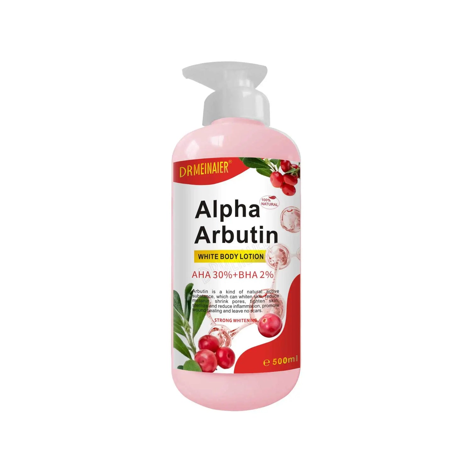 500ml LANSYADE AHA Brightening Body Lotion Arbutin Moisturizing Firming Body Cream  Vitamin C Soften Skin Essence Lotion