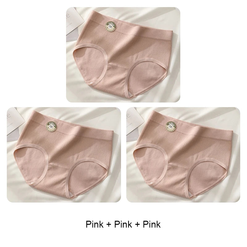 Underwear for Women Fashion Solid Panties Set Pack Sports Women's Lingerie Sexy Briefs Triangular Underpants Seamless Intimates