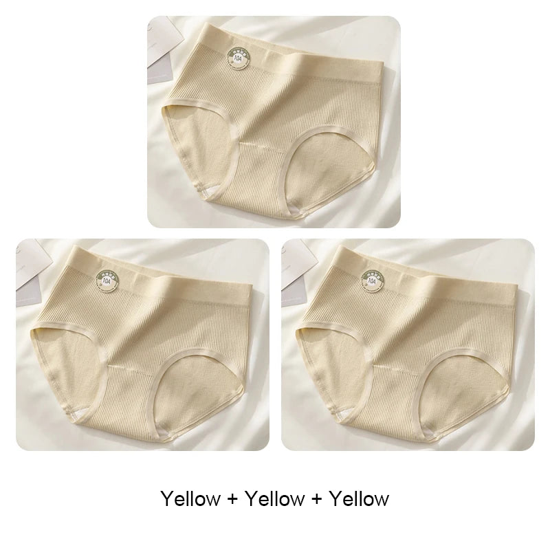 Underwear for Women Fashion Solid Panties Set Pack Sports Women's Lingerie Sexy Briefs Triangular Underpants Seamless Intimates
