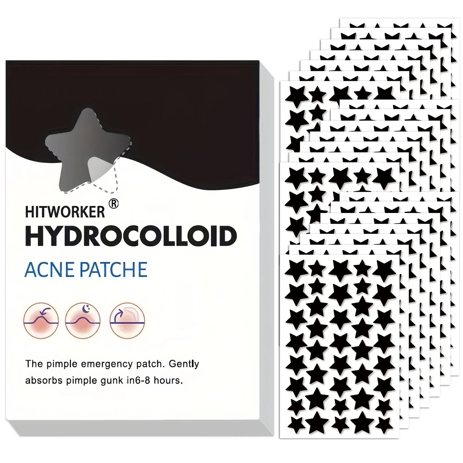 Colloidal Acne Patch 400/800 pieces/box Acne Patch, non-alcoholic, mild and non irritating acne and blemishes coverage sticker