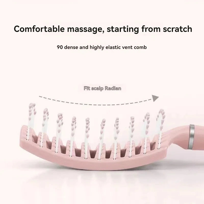 Relaxing Elastic Massage Comb Hollow Out Detangling Hair Brush Scalp Massage Combs Fast Blow Drying Detangler Hair Styling Tools