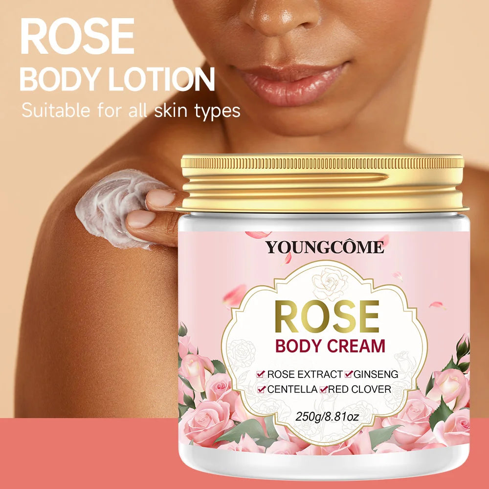 Rose Lotion For Women Rose Scented Vitamin C Body Lotion Cream Anti Aging Vitamin E Moisturizer Body Butter Improves Look Of Sag