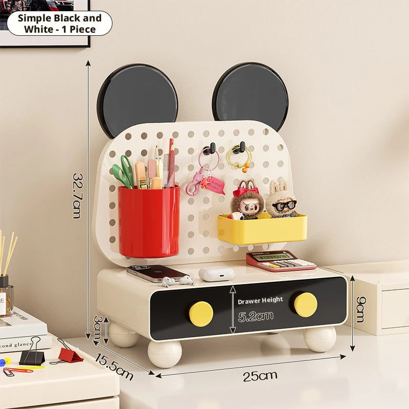 Cute and stylish stationery storage box and organizer for keys, dormitory drawer box，miscellaneous items, office desk