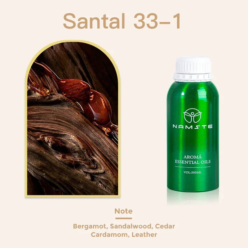 Essential Oils 500ml for Aromatic Diffuser Perfume Oil Air Freshener Smell for Home Fragrance Device Hotel Scent Diffuser Oil