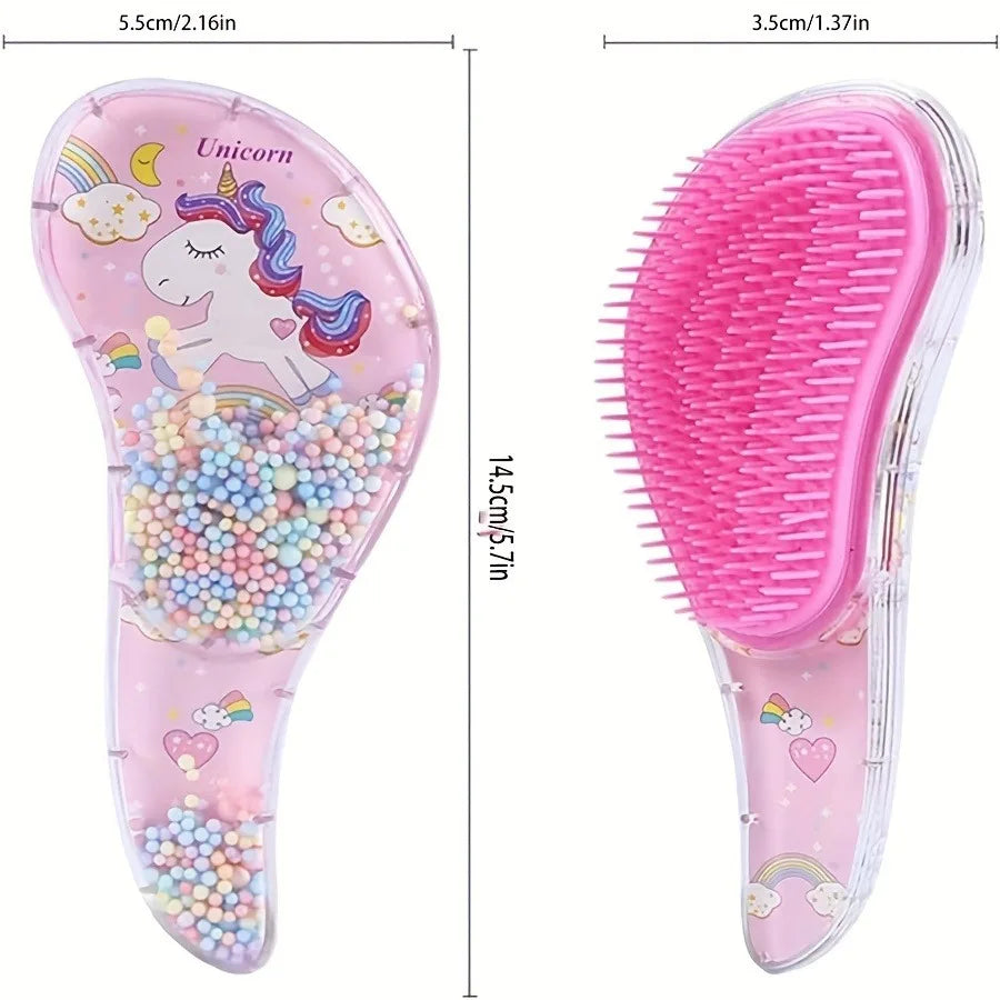 1pc Cute Cartoon Massage Comb, Anti Static, Smooth Hair, Anti Knotting, Massage Comb, Dual Use for Dry and Wet