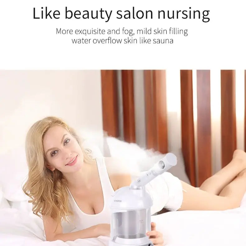 Facial Spray Vapor Steamer Face Moisturizer Ozone Steam Freshener Water Vaporizer Humidifier Steamer Machine Table Top Mini Spa