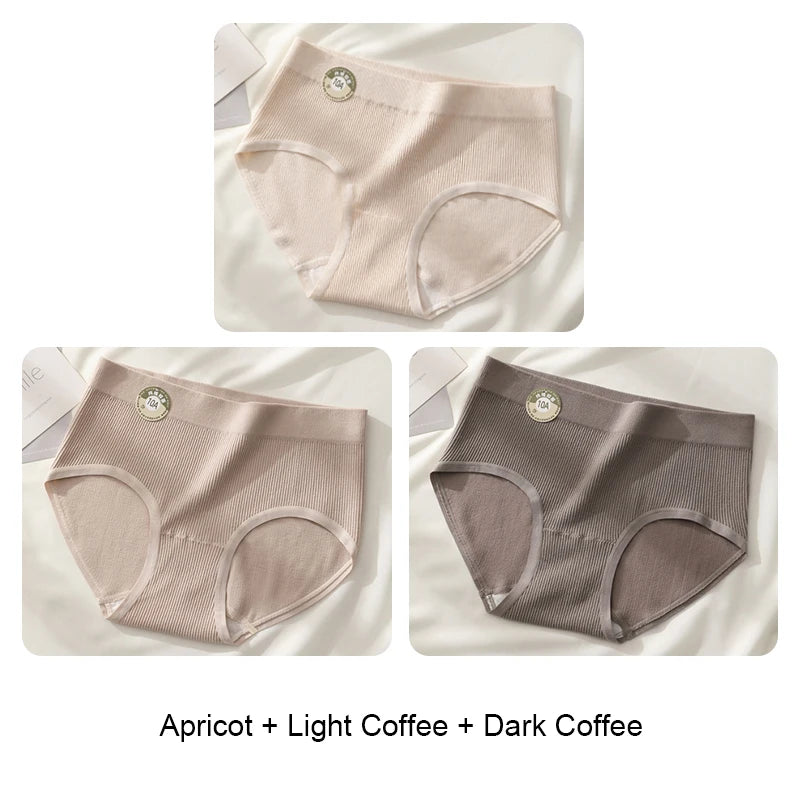 Underwear for Women Fashion Solid Panties Set Pack Sports Women's Lingerie Sexy Briefs Triangular Underpants Seamless Intimates