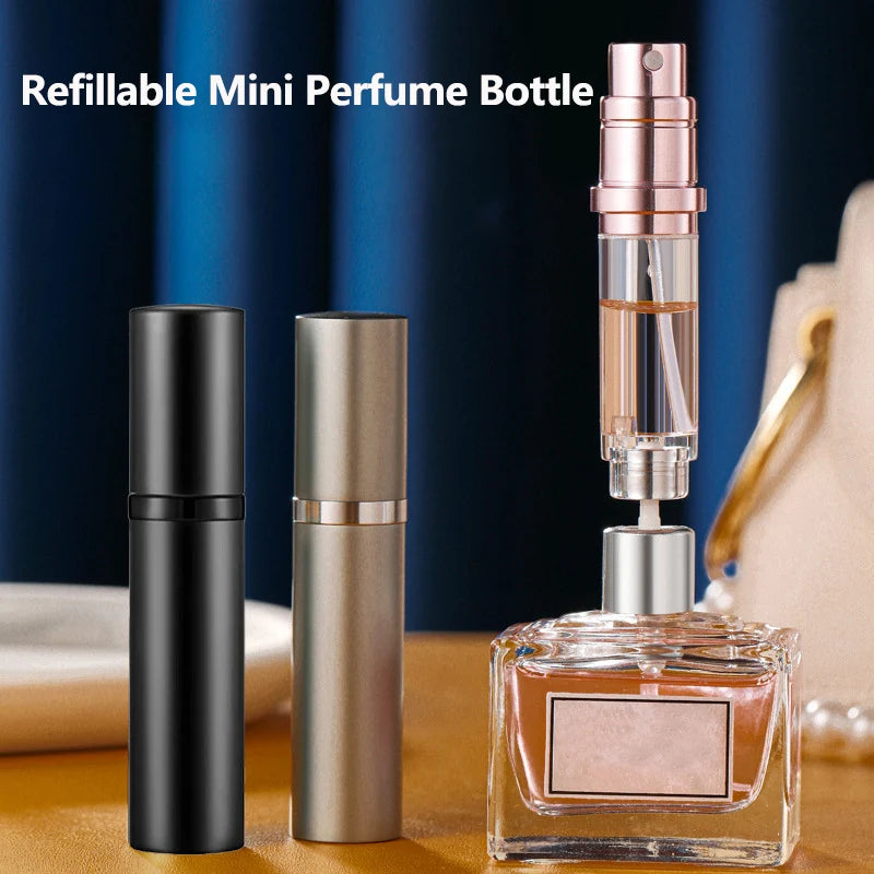 5ml Mini Perfume Spray Dispenser Bottles Bottom Filling Cosmetic Refillable Spray Atomizer Portable Liquid Container Bottle