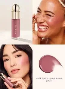 Rare Beauty Makeup Set Liquid Highlights It Remains Moist and Does Not Dry Out Blush Cream Lustrous Moist Nature Liquid Blush
