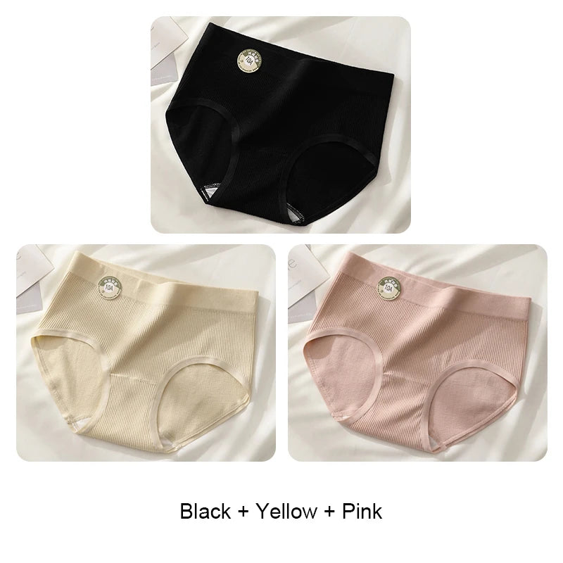 Underwear for Women Fashion Solid Panties Set Pack Sports Women's Lingerie Sexy Briefs Triangular Underpants Seamless Intimates