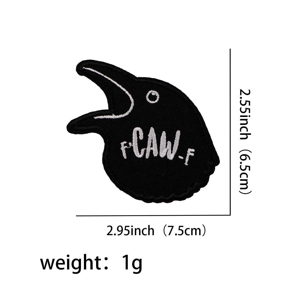 Cartoon Black Cat Patch Cute Crow Embroidered Patches On Clothes DIY Iron On Patches For Clothing Cute Animal Badge Toys Gift