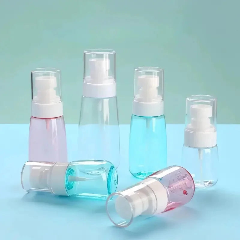 2pcs Mini Spray Bottle Fine Mist Alcohol Atomizer Portable Refillable Liquid Container for Cleaning Skin Care Beauty Accessories
